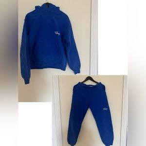 Cherry LA Los Angeles Royal blue sweatshirt and sweatpants Size S